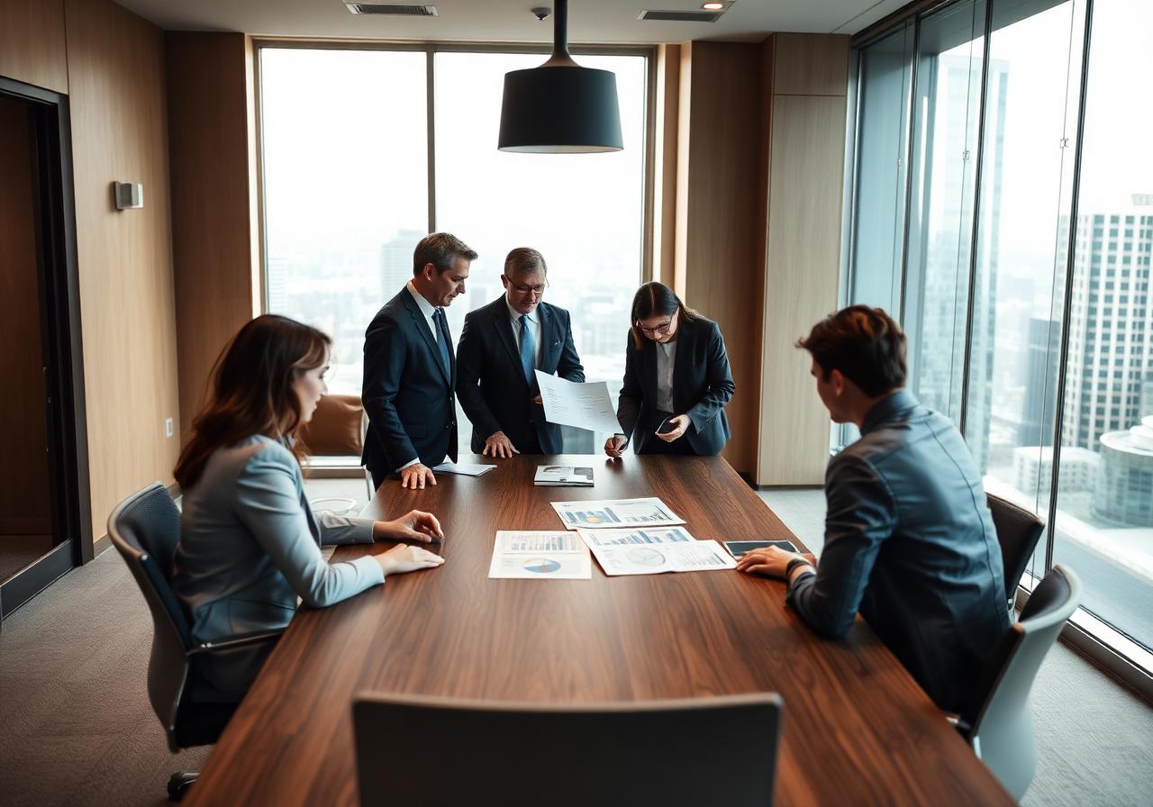 Boardroom strategy session